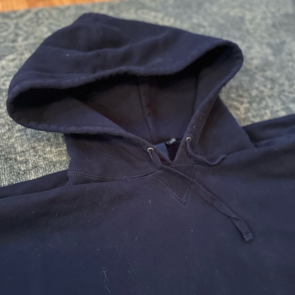 Ralph Lauren navy sweatshirt poncho - Picture 3 of 10